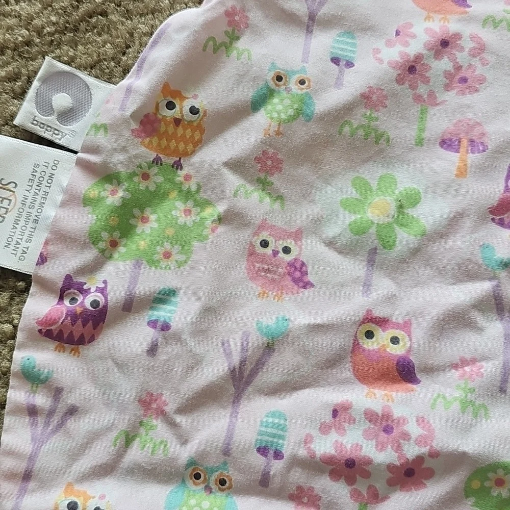 Boppy Owl Baby Pillow Cover Pink